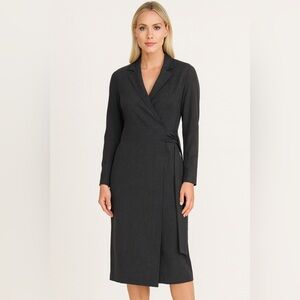 Lafayette 148 Wool Blend Wrap Dress Size 8‎ Career